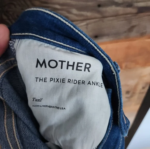 NWT Mother Pixie Ankle Rider Jeans Size 30 Call Out See Below - Picture 10 of 12